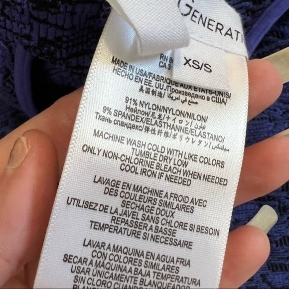 BCBG womens blue one shoulder bodycon dress size XS/S - Picture 12 of 12